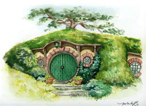 bag end replica house|bag end artwork.